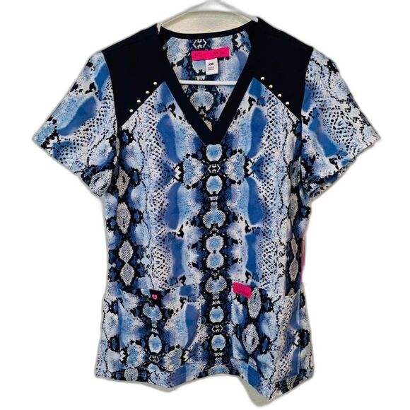 Betsey Johnson scrub top woman’s size XX small NEW - Picture 1 of 6
